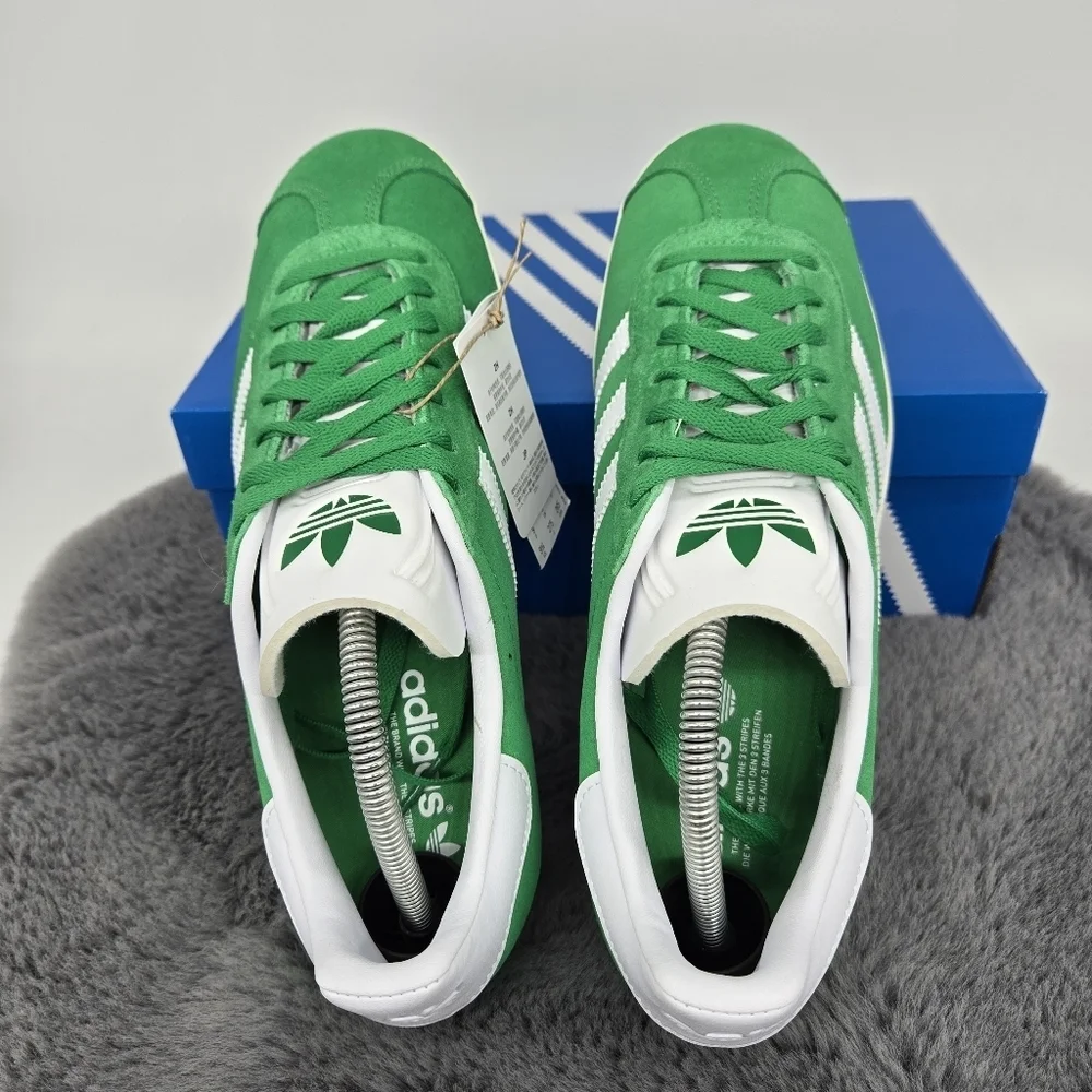 New adidas Originals Gazelle Green White Men's Shoes Size 10